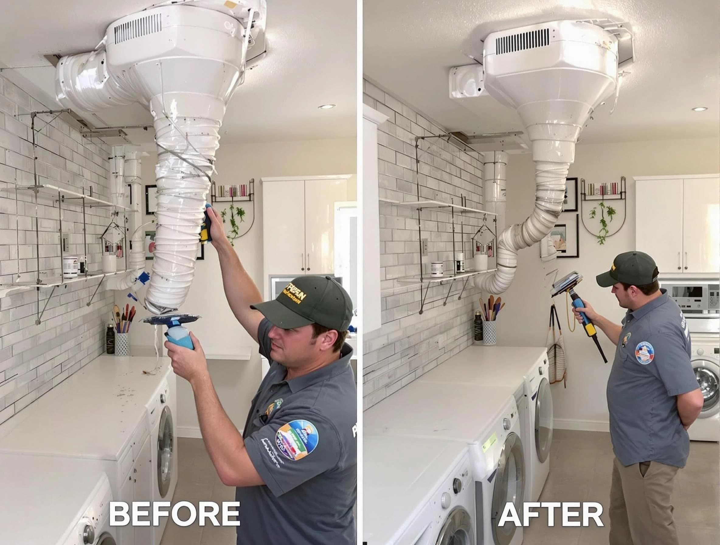 Professional dryer exhaust vent cleaning by McCalla Dryer Vent Cleaning in McCalla