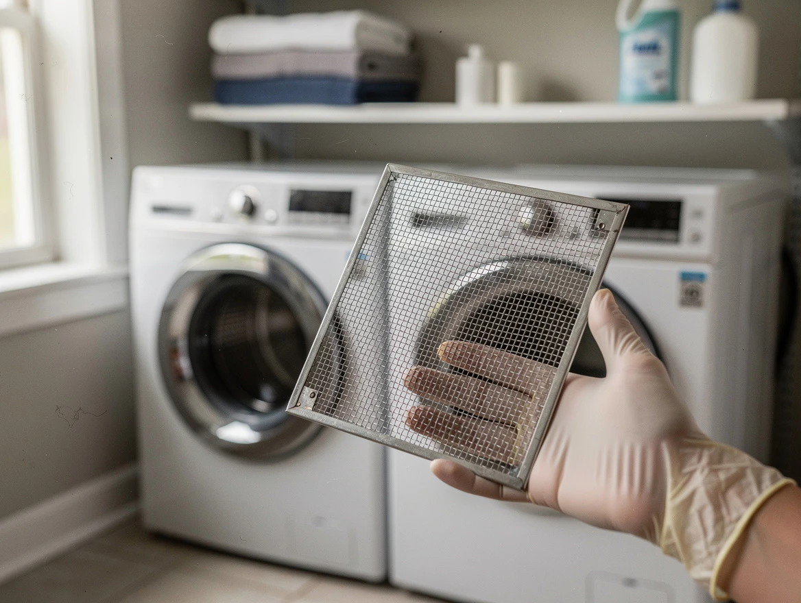 McCalla Dryer Vent Cleaning specialist performing detailed lint trap cleaning service in McCalla