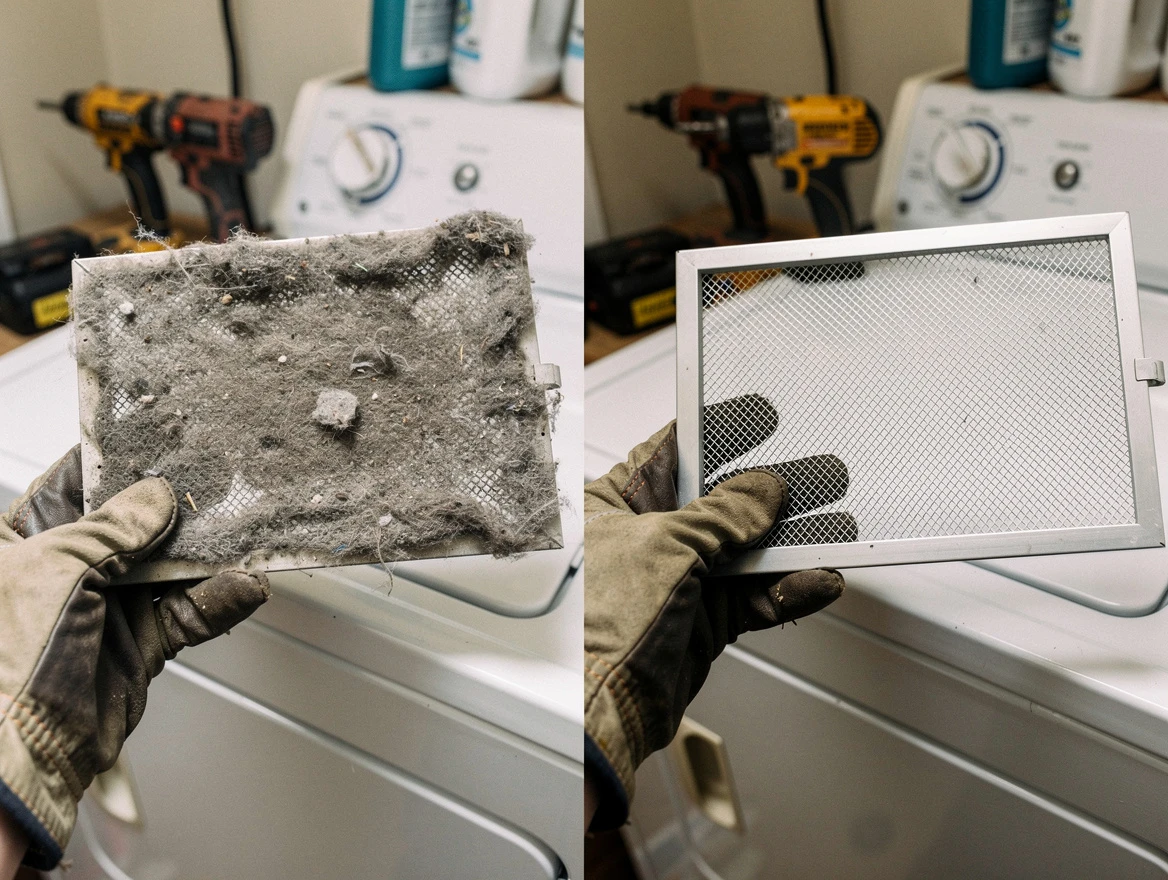 Professional lint trap cleaning by McCalla Dryer Vent Cleaning in McCalla