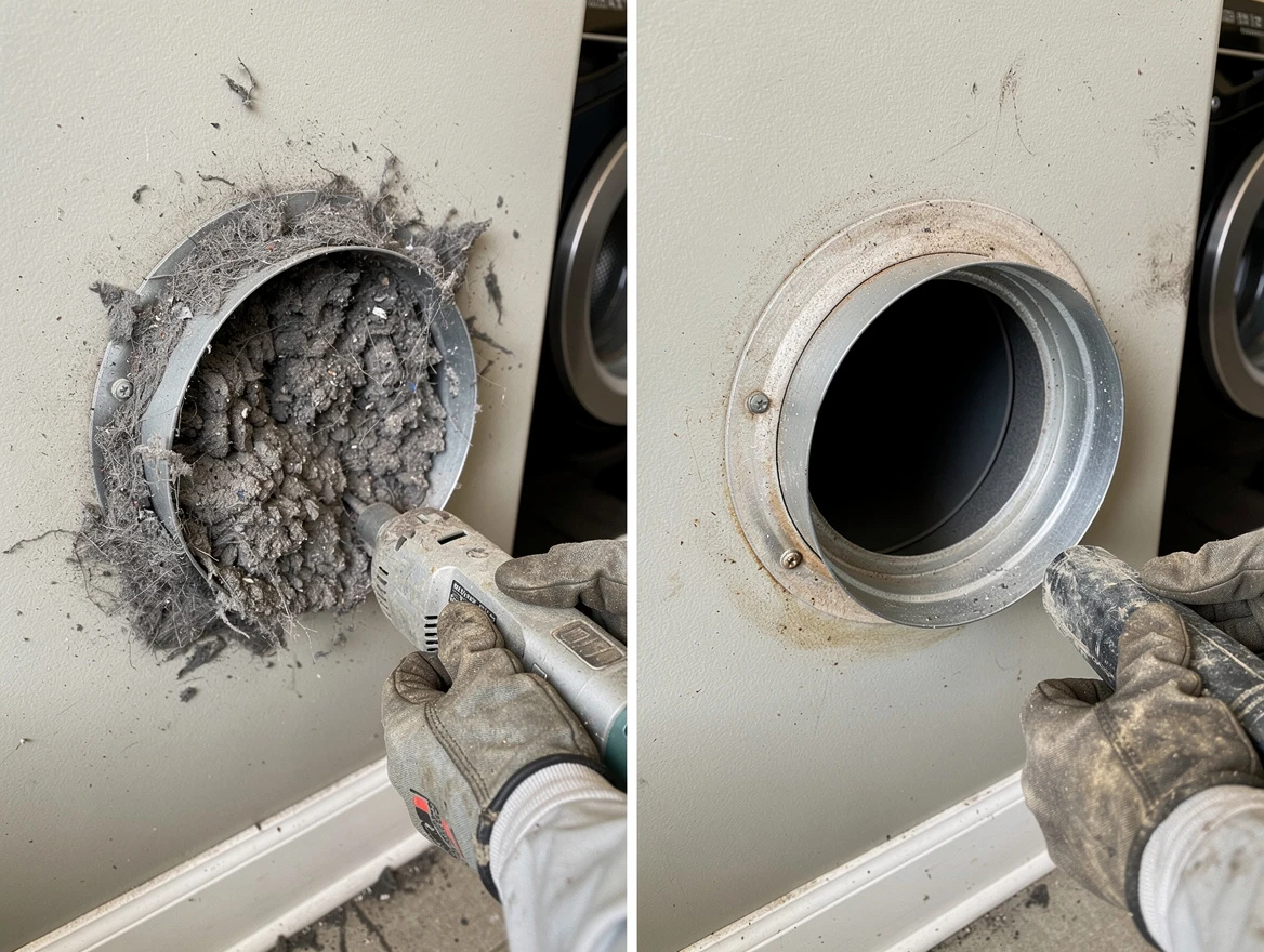 Professional clogged vent cleaning by McCalla Dryer Vent Cleaning in McCalla