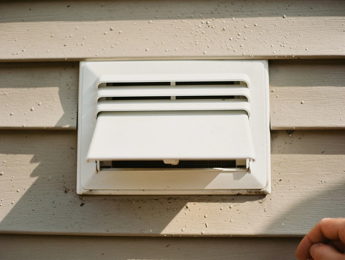 McCalla Dryer Vent Cleaning technician performing professional exhaust vent cleaning at a residential property in McCalla